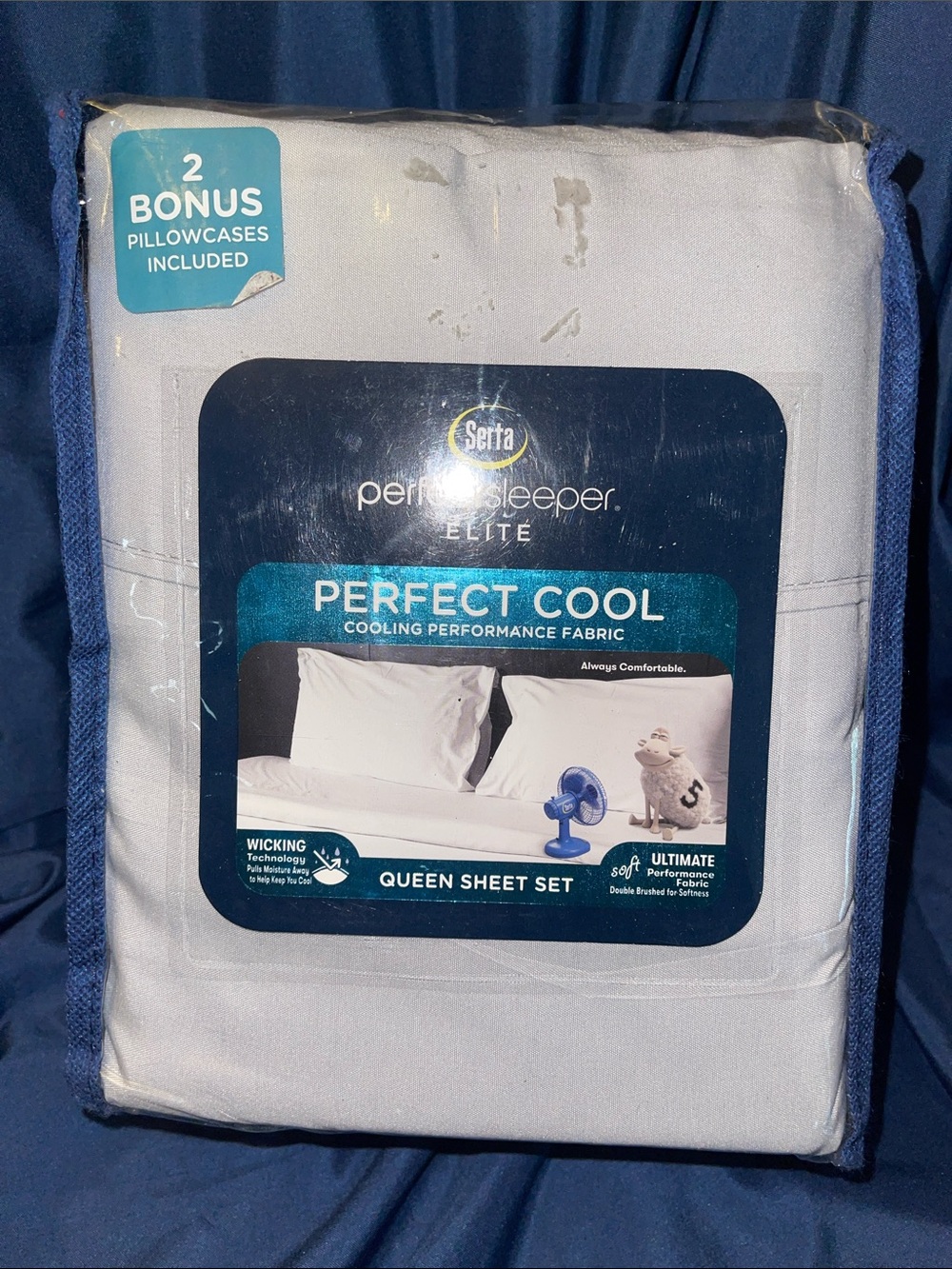 Serta Perfect Sleeper Elite Perfect Cool Queen Sheet Set - Grey